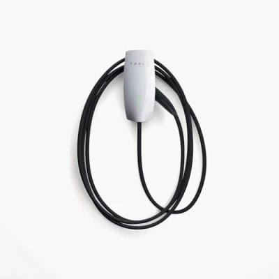 Image de Tesla Wall Connector Type 2 Compatible avec Tous Les véhicules électriques Monophasé et triphasé Jusqu&#039;à 22 KW Câble de 7.3m Inclus Intérieur extérieur