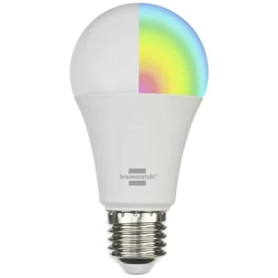 Image de Brennenstuhl Connect ampoule LED Wi Fi SB 800 E27 (compatible avec Alexa et Google Assistant, pas de hub nécessaire, intelligente 2,4 GHz application gratuite, 810 lm, 9 W)
