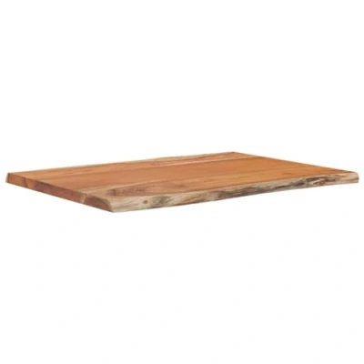 Image de vidaXL Dessus de Table 80x60x2,5 cm rectangulaire Bois Massif Acacia, rectangulaire, à Manger, Planche Remplacement