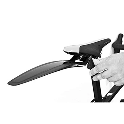 Image de POLISPORT 8623600001 Garde Boue arrière S Mud modèle Universel Court pour Gravel et vélos de Route avec Roues 28&quot; Couleur Noir