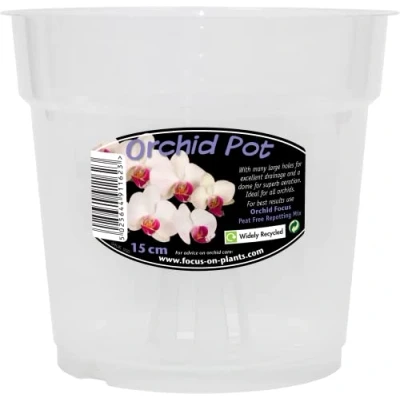 Image de Growth Technology Pot à orchidée Transparent 15 cm