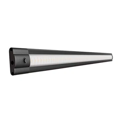 Image de ledscom.de LED Unterbauleuchte SIRIS, 50cm, plat, noir, 6,9 W, 655lm, blanc, interrupteur, mur, prise, 60cm, barre, armoire, Led, lampe, applique, meuble bas, éclairage, lampe murale