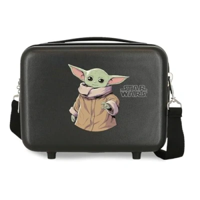 Image de Star wars Grogu Trousse de Toilette Adaptable Noir 29x21x15 cms ABS Rigide 9.14L 0.8 kgs