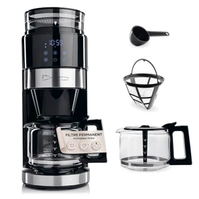 Image de Barista Machine à café filtre Grind avec moulin, écran tactile LED &amp; minuterie 900W