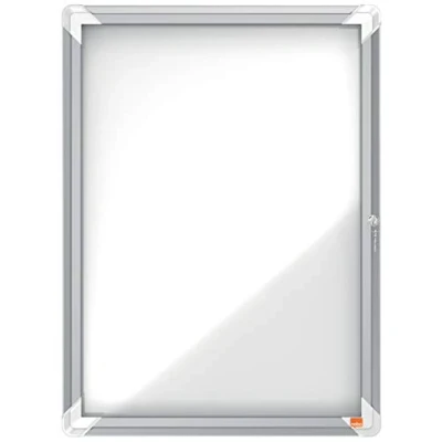Image de Nobo Vitrine d&#039;Affichage Tableau Magnétique Extérieur Verrouillable, 4 x A4, Premium Plus, Blanc, 1902578