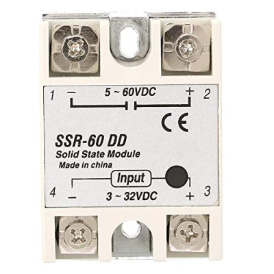 Image de Relais à Semi conducteurs, Keenso Statiques SSR 60DD 60A Contrôle de Machines DC 3 32VDC 5 110VDC