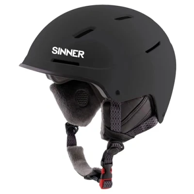 Image de Sinner Whistler Casque De Ski Unisexe (Taille : 54, Noir)