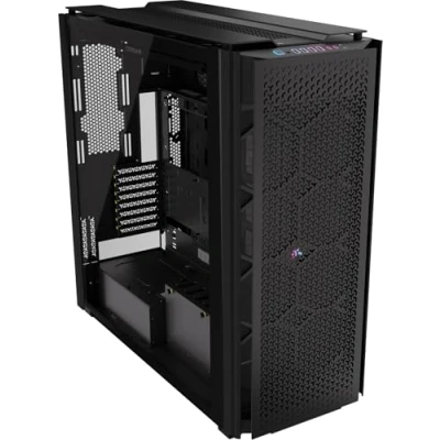 Image de CORSAIR 9000D RGB Airflow Boîter PC Super Tour Intérieur Vaste Système de Support pour Ventilateur InfiniRail™ Pas Ventilateurs Inclus Hub iCUE Link Noir