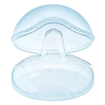 Image de NUK Silicone Nipple Shields with Storage Box, Pack of 2