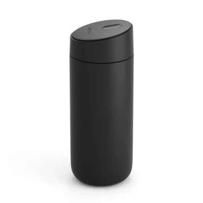 Image de Fellow Carter Move Tasse à café de voyage avec couvercle verrouillage coulissant Gobelet anti fuite intérieur en céramique et acier inoxydable isolés sous vide Noir mat 450 ml
