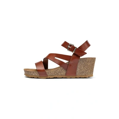 Image de Yokono Cadiz Sandales compensées, Femme, Taille: 40, Marrón Cuir