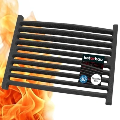Image de KOTARBAU® Grille de cheminée en Fonte 28 x 21 cm pour Insert poele a Bois cheminee