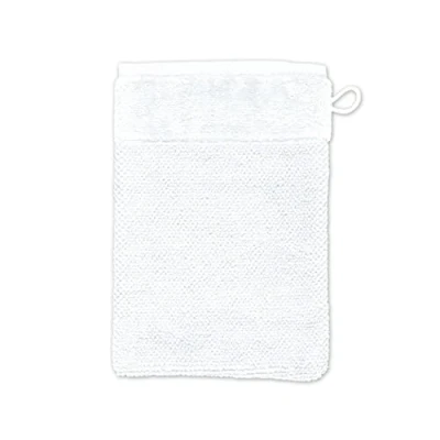 Image de MÖVE Bamboo Luxe Gant de Toilette 15 x 20 cm, Fabriqué en Allemagne, 60% coton / 40% viscose pulpe bambou, Snow (Blanc)