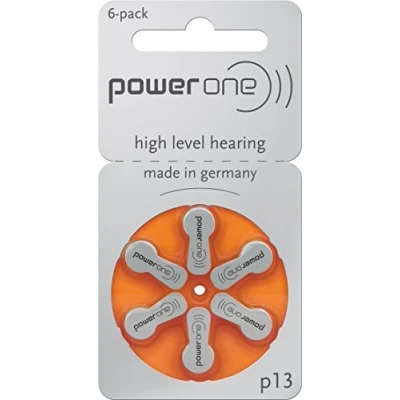 Image de Powerone Varta P 13 PR48 Lot de 60 Piles pour appareils auditifs 310 mAh 1,4 V