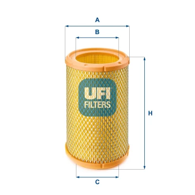 Image de UFI Filters, Filtre à Air 27.267.00, de Remplacement, Adapté aux Voitures, Applicable sur Divers Modèles Renault et E