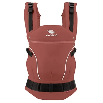 Image de manduca FIRST Porte bébé &gt; &lt; ergonomique &amp; physiologique, Rallonge dorsale Réducteur de siège, coton bio, pour bébés enfants (3,5 20kg) (Rouge)