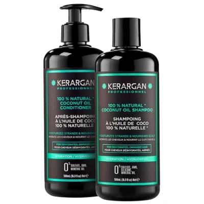 Image de Kerargan Shampoing &amp; Conditionner Set pour les cheveux, Taille: 1000 ml, Petrol