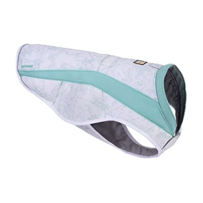 Image de RUFFWEAR Swamp Cooler Vest, Veste pour Chien Temps Chaud, SPF 50+, Couverture maximale, Housse de Refroidissement avec Harnais/Portail Laisse, Sage Green (Large, 81 91 cm)