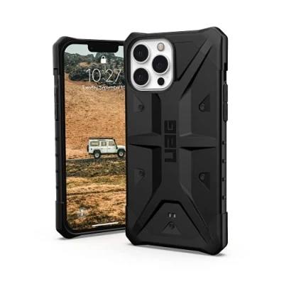 Image de Urban Armor Gear Pathfinder Case Compatible avec Apple iPhone 13 Pro Max [Recharge sans Fil Compatible, Protection Contre Les Chutes aux Normes Militaires, Pare Chocs Ultra Mince] Noir 113167114040
