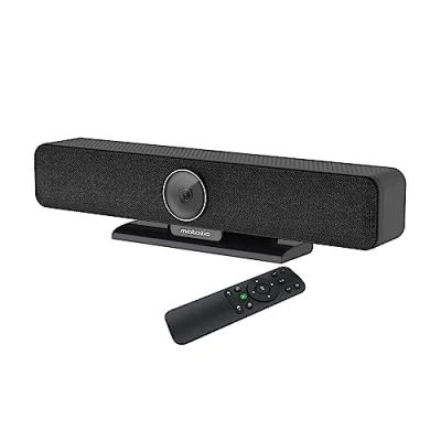 Image de Matosio PumaPro Caméra de visioconférence 4K AI Face Tracking, Champ Vision étendu 120, Haut Parleur et Microphone conférence, avec télécommande, pour salles réunion Jusqu’à 20 Personnes