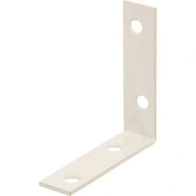 Image de Alberts 336738 Équerre de chaise plastifiée blanche 60 x 16 mm Set 8