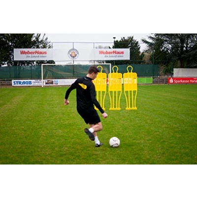 Image de Mannequin Coup Franc Football NETSPORTIQUE Lot de 3 Couleur au Choix (Bleu, Rouge, Jaune) (Jaune)