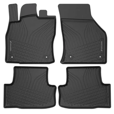Image de Walser Premium Tapis de Sol Auto Compatible avec Skoda Karoq (NU7, ND7) 07/2017 auj., Caoutchouc 100% ajusté Made in EU, Robuste