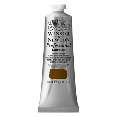 Image de Winsor &amp; Newton Professional Acrylique Tube 60ml 076 Terre d&#039;Ombre Brûlée