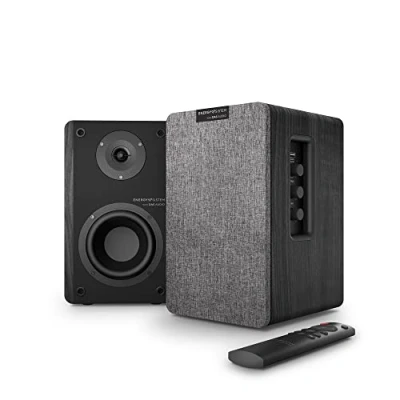 Image de Energy Sistem Studio Monitor 4 Chaîne HiFi (Haut Parleur Actif 2.0, Bluetooth 5.0, 50 W, Subwoofer, Entrée Optique TOSLINK, Port HDMI Arc) Gris