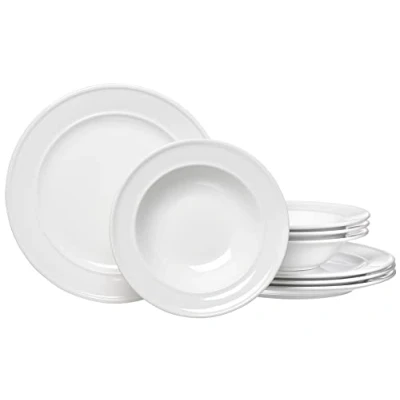 Image de Set de table simple 8 pièces Blanc