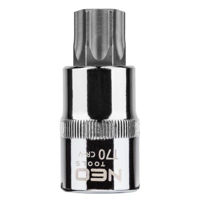 Image de NEO TOOLS 08 759 Clé à douille 1/2 T70 Acier chrome vanadium, d&#039;outil Torx intérieur