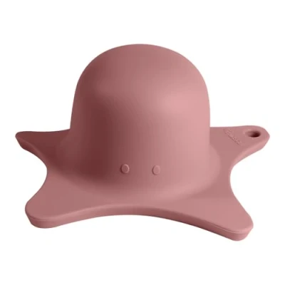 Image de Kindsgut aide de douche, pour enfants, en silicone, forme d&#039;étoile, design élégant, rince tête, se laver les cheveux, unisexe, sans BPA, rose foncé
