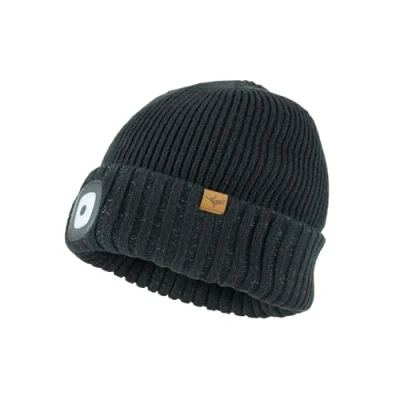 Image de SEALSKINZ bonnet manchette imperméable avec LED lumière pour le temps froid unisexe, noir, S/M