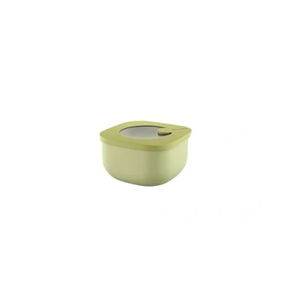 Image de Guzzini Kitchen Active Design, STORE&amp;MORE BIO, Récipients hermétiques bas pour réfrigérateur/congélateur/four à micro ondes (S) Vert Avocat, 12,2 x h6,8 cm 450cc 170719253