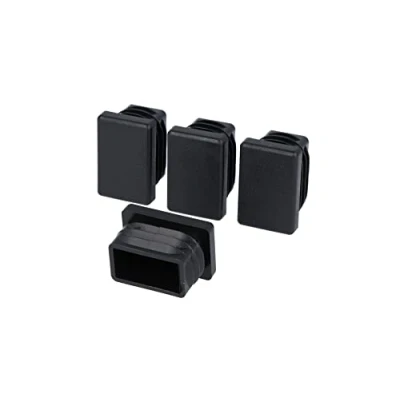Image de GleitGut 4 x Embouts Tube 30 20 mm Bouchon pour rectangulaire Noir