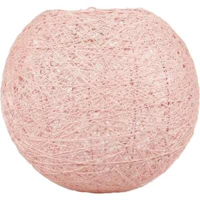 Image de LUM&amp;CO Abat jour suspendu en forme de boule, rose, 20 x 19 cm