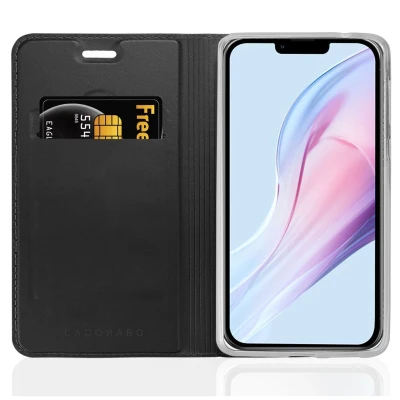 Image de Coque pour Apple iPhone 13 PRO en CLASSY NOIR Housse de protection Étui avec fermeture magnétique, fonction support et compartiment carte Neuf