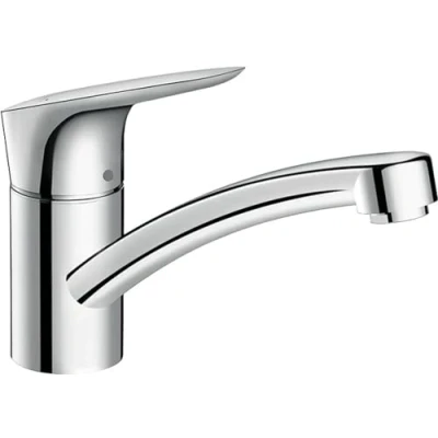 Image de hansgrohe Logis M31 Mitigeur de cuisine, 1 jet, Robinet avec hauteur sous bec 120 mm, Robinetterie pivotant, Chromé, 71830000