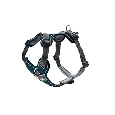 Image de HUNTER Divo Harnais pour Chien Bleu foncé/Gris Taille S 45 56 cm