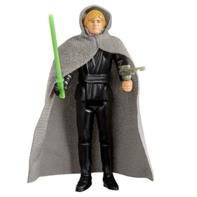 Image de Star Wars Hasbro Retro Collection, Luke Skywalker (Jedi Knight), Le Retour du Jedi, Figurine de échelle 9,5 cm, dès 4 Ans, F7274, Multicolore