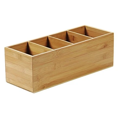 Image de Kesper 70850 Range couverts avec 4 compartiments En bambou certifié FSC