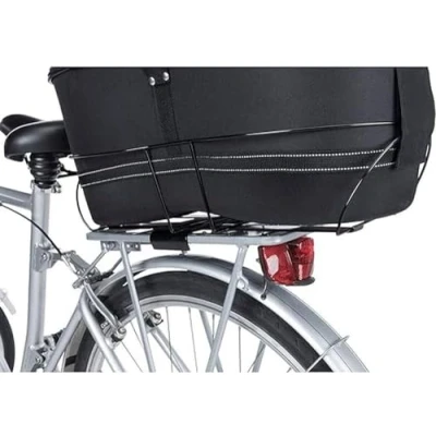 Image de Trixie Panier pour vélo Long Porte Bagages Larges Noir 29 x 49 60 cm