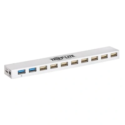 Image de Tripp Lite U360 010C 2X3 hub &amp; concentrateur USB 3.2 Gen 1 (3.1 1) Micro B 5000 Mbit/s Blanc Neuf
