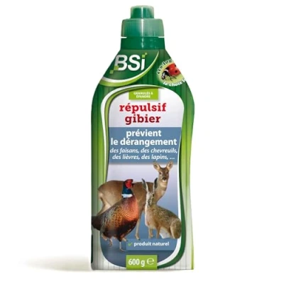 Image de BSI Répulsif Gibier Granulés à Épandre Prévient Le Dérangement des Faisans, Chevreuils, Lièvres, Lapins 600 g, Vert