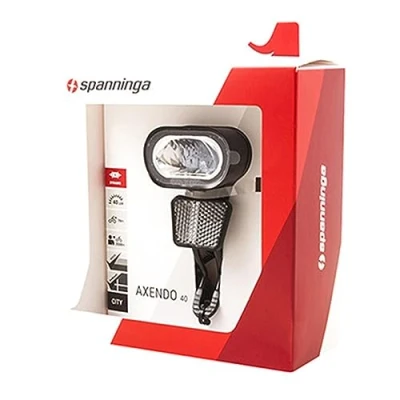 Image de Spanninga Axendo 40 XE Phare Avant pour vélo électrique Noir 2020, Noir, Taille unique