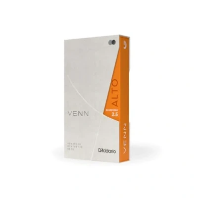 Image de D&#039;Addario VENN G2 Synthetic alto saxophone Reeds Anches de avec une construction synthétique avancée fibres polymères, résine, canne naturelle Résistance 25