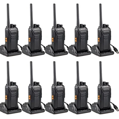 Image de Retevis RT27 Talkie Walkie, Walkie Rechargeable avec Chargeur USB, PMR446 sans Licence, 16 Canaux VOX CTCSS/DCS, Professionnel pour Restaurant, Sécurité, École (Noir, 10 pcs)
