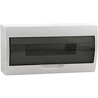 Image de Petite boîte à fusibles IP40 Montage en saillie 1 rangée 12 modules Avec rail DIN Répartiteur