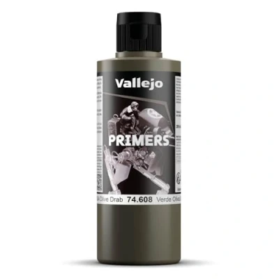 Image de Vallejo Apprêt pour maquette 200 ml Polyuréthane Coloré US Olive Drab