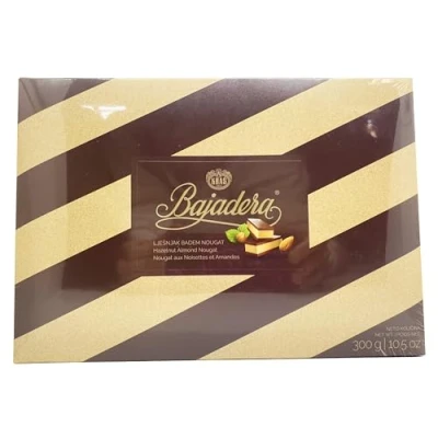Image de Chocolats Premium Bajadera Diamond avec le Meilleur Nougat Viennese aux Noix et Amandes Certifiés Casher, Halal Végétaliens Formats Multiples (300 G, 1 PCS)